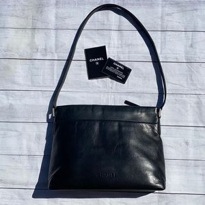 CHANEL Calfskin Vintage Shoulder Bag